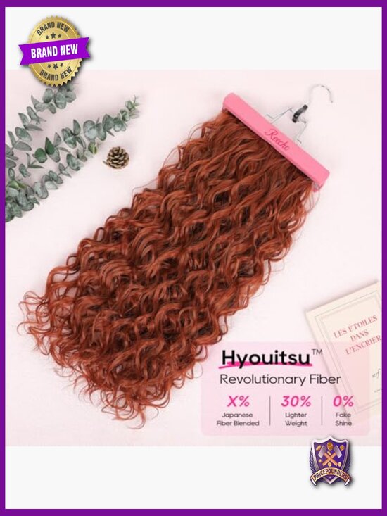 Curly Clip in Hair Extensions 24 Inch Long Lace Weft Natural Hairpieces main image 6